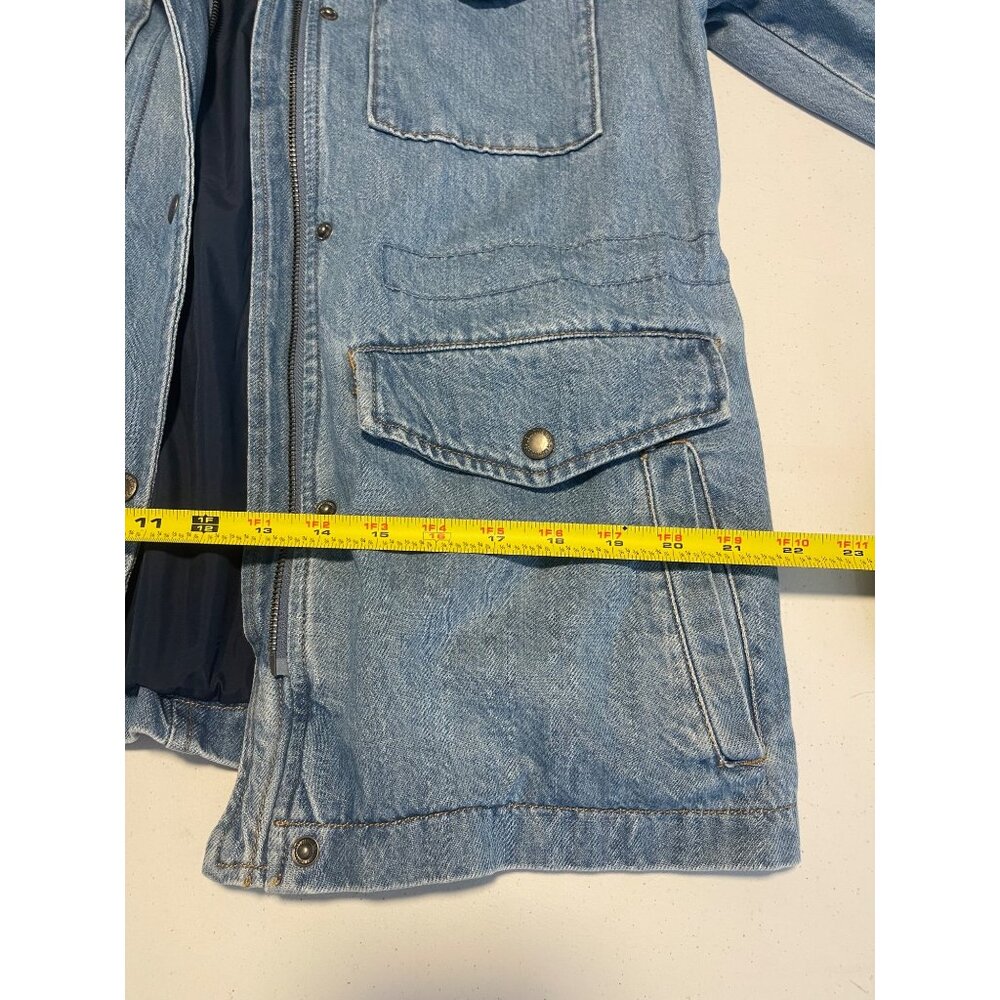 Levi's Denim Utility Jacket XS Cotton Shell Button & Zipper Closure - Picture 9 of 11